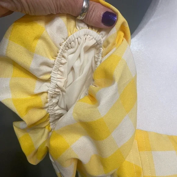 Crown & Ivy Yellow Checkered Maxi Dress - Picture 8 of 17